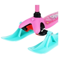 Самокат-снегокат 2 в 1 GRAFFITI &laquo;Девочка&raquo;