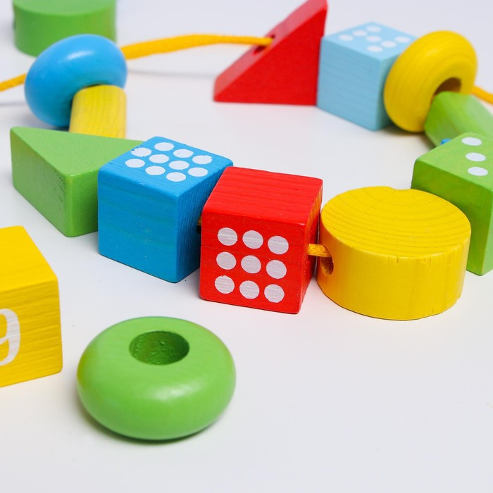 Логический игровой набор &laquo;Бусы&raquo;, 30 деталей