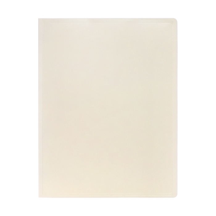 Папка на 4 кольцах А4, Calligrata, 40 мм, 700 мкм, панорамная, с лицевым карманом, белая