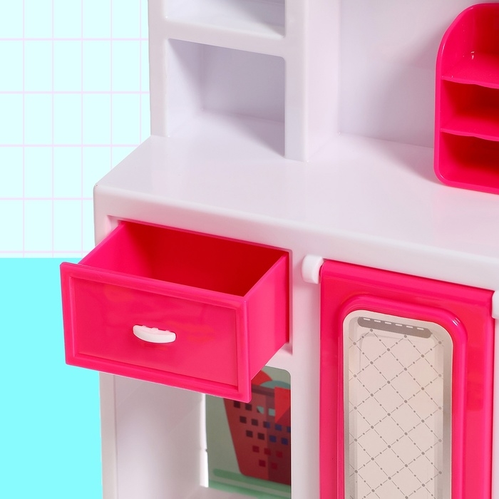 Набор мебели для кукол &laquo;Ванная комната&raquo;, раковина, гардеробная