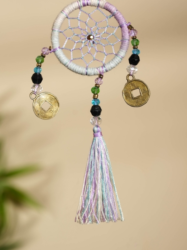 Брелок "Ловец снов" 4х15 см. разноцветный