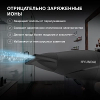 Фен H-HDI0750 черный 2200Вт