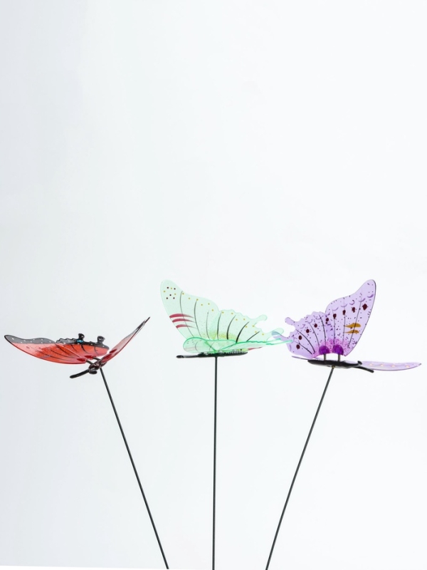 Штекер "Бабочка Эдра" 60см, набор 3шт, МИКС (5500037