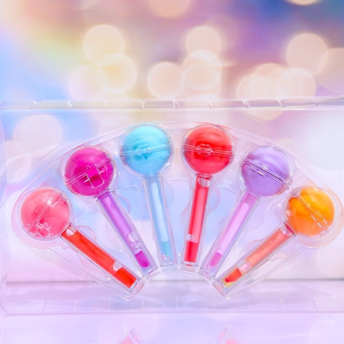 Бальзам и блеск для губ 2 в 1 "Чупа-чупс", микс