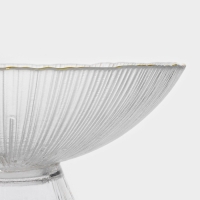 Ваза из стекла для фруктов «Фейерверк», 630 мл, 18×9 см, цвет прозрачный Ваза из стекла для фруктов «Фейерверк», 630 мл, 18×9 см, цвет прозрачный