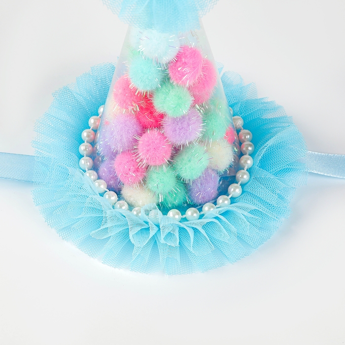 Колпак &laquo;Праздничный&raquo;, цвет голубой