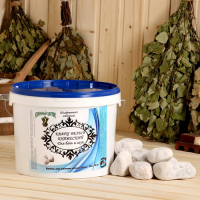 Камень для бани "КВАРЦ БЕЛЫЙ КНЯЖЕСКИЙ " галтованный, ведро 10 кг, фракция 70-120 мм Камень для бани "КВАРЦ БЕЛЫЙ КНЯЖЕСКИЙ " галтованный, ведро 10 кг, фракция 70-120 мм