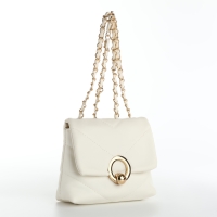 Сумка-мессенджер на клапане, цвет белый Сумка-мессенджер на клапане, цвет белый