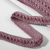 Тесьма декоративная &laquo;Самоса&raquo;, 18 мм, 9,1 &plusmn; 0,5 м, цвет пыльная роза