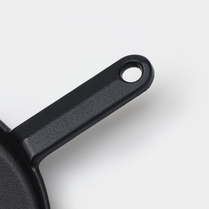 Сковорода блинная чугунная &laquo;Круг&raquo;, d=24 см, чугунная ручка