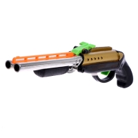 Детское оружие Ружьё пневматическое «Двустволка», стреляет силиконовыми пулями, цвета МИКС Детское оружие Ружьё пневматическое «Двустволка», стреляет силиконовыми пулями, цвета МИКС