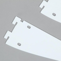 Кронштейн-полкодержатель для стеллажа, 30 см, для полки с перфорацией, цвет белый