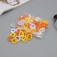 Резинка для волос "Махрушка" (набор 80 шт) нежность, 2,5 см, белый жёлтый оранж Резинка для волос "Махрушка" (набор 80 шт) нежность, 2,5 см, белый жёлтый оранж