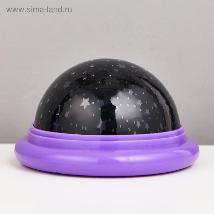 Ночник-проектор Ночник-проектор "Летающая тарелка" LED 2 режима от батареек 3ААА/USB МИКС 11х11х6,5 см