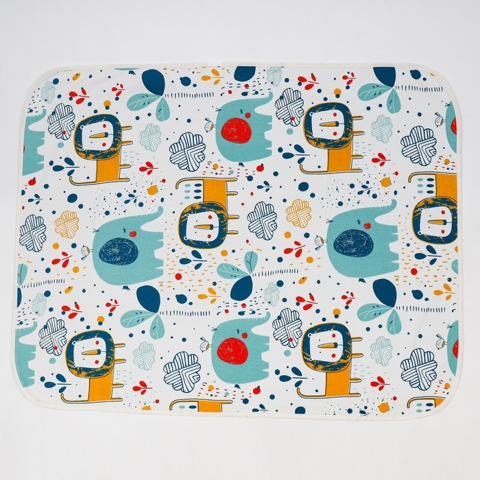 Пеленка на непромокаемой основе, 80*100 см &laquo;Африка&raquo;