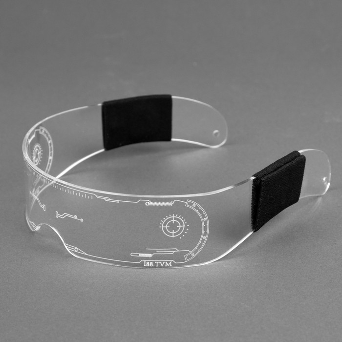 Светодиодные очки для вечеринки, батарейки CR2032х2, свечение мульти (RGB) Светодиодные очки для вечеринки, батарейки CR2032х2, свечение мульти (RGB)