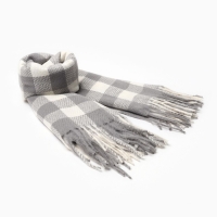 Платок женский, цвет серый, размер 100х100 см Платок женский, цвет серый, размер 100х100 см