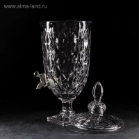 Диспенсер для напитков стеклянный Magistro &laquo;Восторг&raquo;, 4,5 л, 26&times;20&times;54 см