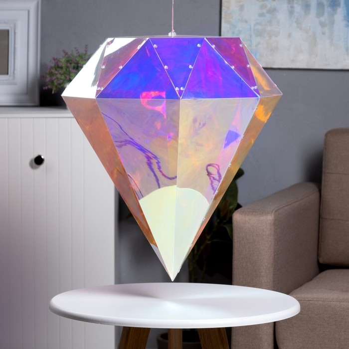 Светодиодная фигура &laquo;Бриллиант&raquo; 43 &times; 54 &times; 43 см, пластик, 220 В, свечение белое