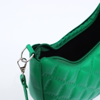 Сумка-багет на молнии, цвет зелёный