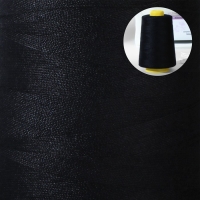 Нитки 20/2, 4500 м, цвет чёрный Нитки 20/2, 4500 м, цвет чёрный