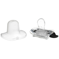 Соска - пустышка силиконовая ортодонтическая &laquo;Мишка&raquo;, от 0 мес., с колпачком, цвет черный