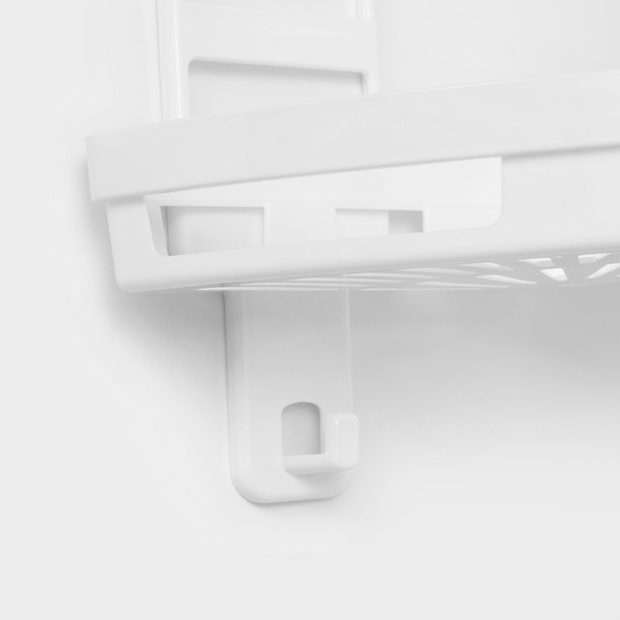 Полка угловая &laquo;Трансформер&raquo;, 25&times;18&times;58 см, цвет белый