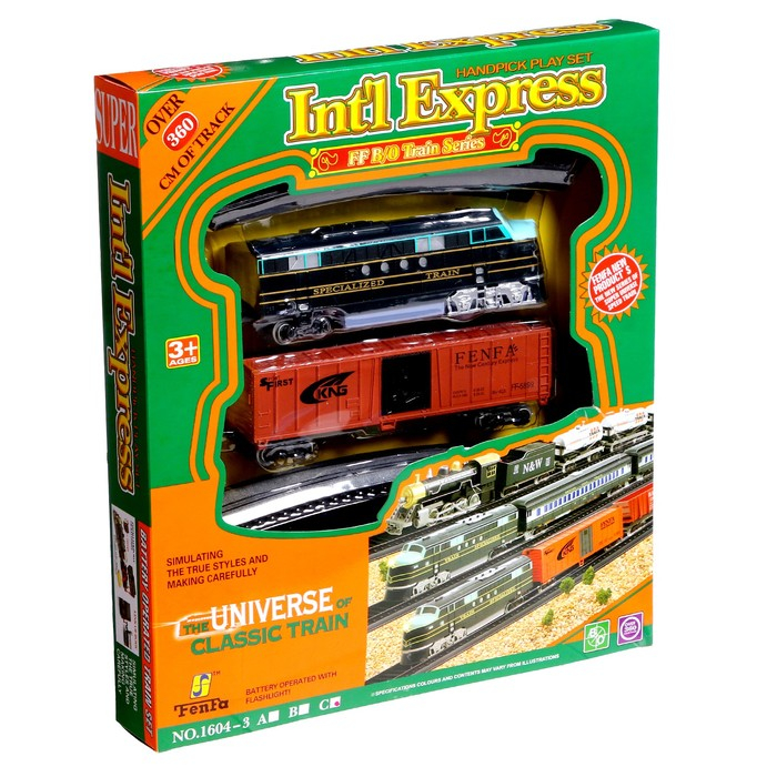 Железная дорога &laquo;Большой экспресс&raquo;, со светозвуковыми эффектами, протяжённость пути 3,6 м