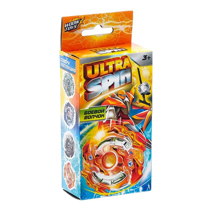 Волчок ULTRA SPIN, с устройством для запуска из двух частей, цвет МИКС Волчок ULTRA SPIN, с устройством для запуска из двух частей, цвет МИКС