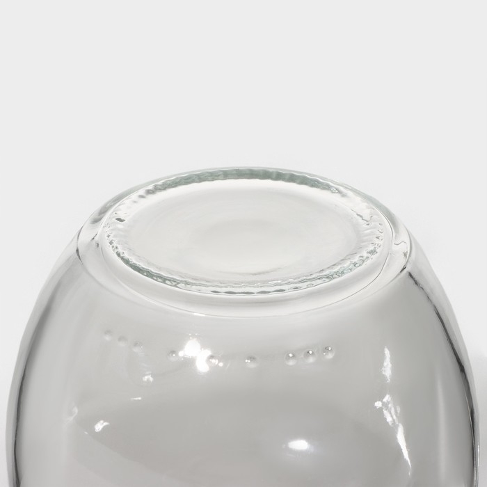 Банка стеклянная для сыпучих продуктов Renga Strawberry , 210 мл, с крышкой и ложкой, крышка МИКС