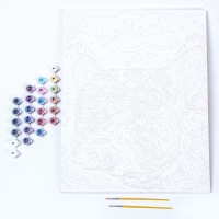 Картина по номерам «Яркий бульдог», холст на подрамнике, 40 × 50 см Картина по номерам «Яркий бульдог», холст на подрамнике, 40 × 50 см