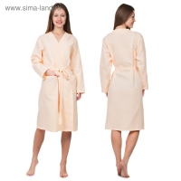 Халат вафельный запашной женский р-р 50, цв.Персик, 160 гр/м,Хл.100% Халат вафельный запашной женский р-р 50, цв.Персик, 160 гр/м,Хл.100%