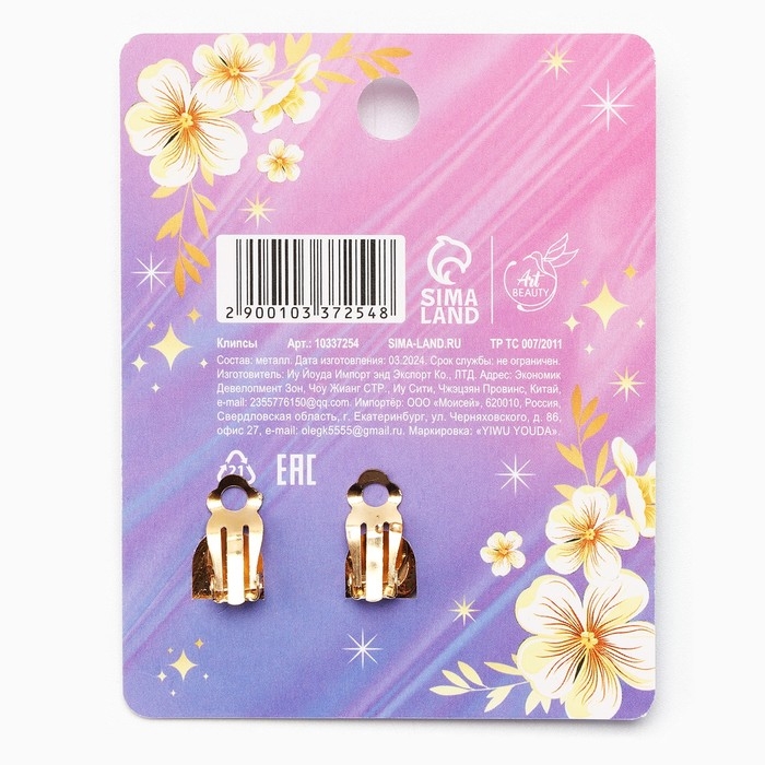 Клипсы новогодние &laquo;Самой красивой&raquo;, на Новый год, 7 х 9 см