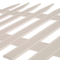 Ограждение декоративное, 35 &times; 210 см, 5 секций, пластик, белое, GOTIKA, Greengo