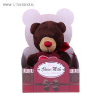 Мягкая игрушка &laquo;Медведь Choco&raquo;, с сердцем, 15 см