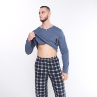 Комплект (лонгслив,брюки) мужской, цвет тёмно-синий, размер 58 Комплект (лонгслив,брюки) мужской, цвет тёмно-синий, размер 58