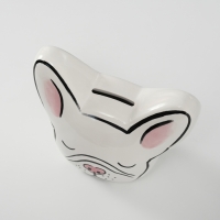 Копилка керамика "Белый бульдог" 8х14,5х12,1 см Копилка керамика "Белый бульдог" 8х14,5х12,1 см