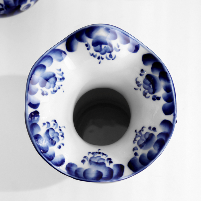 Ваза &laquo;Хризантема&raquo;, 12,5&times;23,5 см, гжель