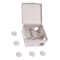 Коробка распределительная Luazon Lighting, 100х100х50 мм, IP54, для открытой установки Коробка распределительная Luazon Lighting, 100х100х50 мм, IP54, для открытой установки