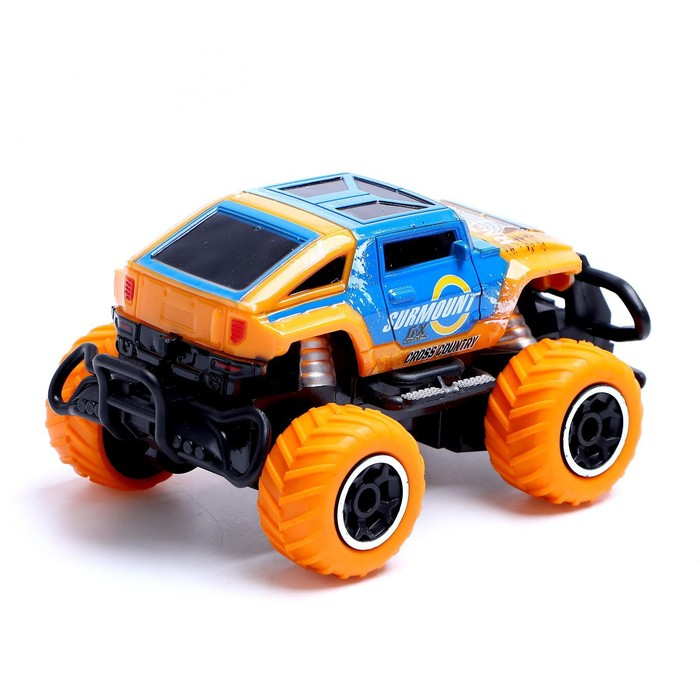 Джип радиоуправляемый &laquo;Граффити&raquo;, работает от батареек, цвет оранжевый