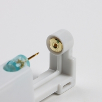 Пистолет одноразовый для пирсинга, серьга в комплекте &laquo;Звезда&raquo;, 4 мм, цвет белый в золоте