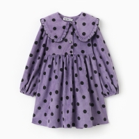 Платье детское вельветовое KAFTAN "Горошек" р.32 (110-116 см) Платье детское вельветовое KAFTAN "Горошек" р.32 (110-116 см)