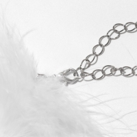 Чокер &laquo;Легкость&raquo; с бусинами, цвет белый, металл серебро, 48 см