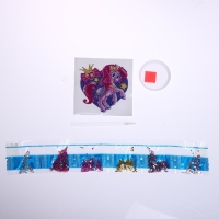 Алмазная мозаика наклейка для детей &laquo;Пони&raquo;, 10 х 10 см. Набор для творчества