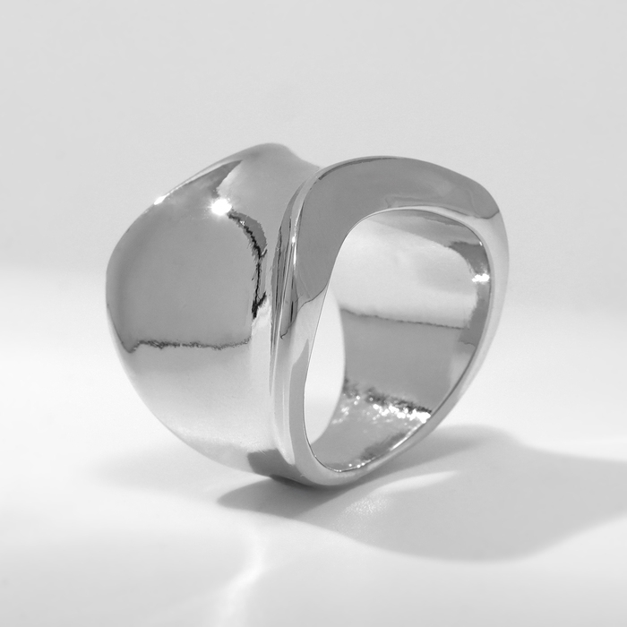 Кольцо металл «Тренд» вогнутое, мини, цвет серебро, размер 16 Кольцо металл «Тренд» вогнутое, мини, цвет серебро, размер 16