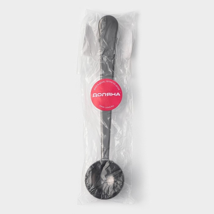 Ложка для кофе Доляна &laquo;Aroma&raquo;, 15 мл, с зажимом, цвет чёрный