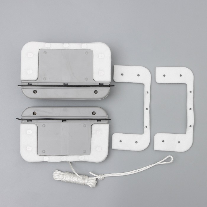 Магнитная щётка для мытья окон с двух сторон Raccoon &laquo;Модерн&raquo;, прямоугольная, на стекло 3-10 мм