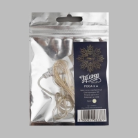 Гирлянда &laquo;Нить&raquo; 2 м роса, IP20, серебристая нить, 20 LED, свечение тёплое белое, USB