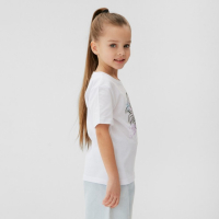 Футболка детская &laquo;Эльза&raquo;, Холодное сердце, рост 110-116, белый