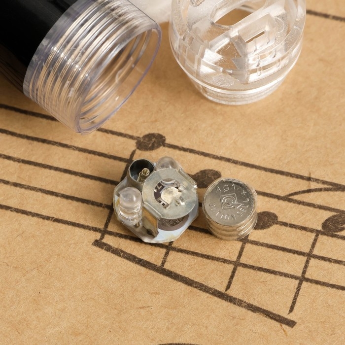 Барабанные палочки Music Life, светящиеся, синие, 42 см, на батарейках AG1